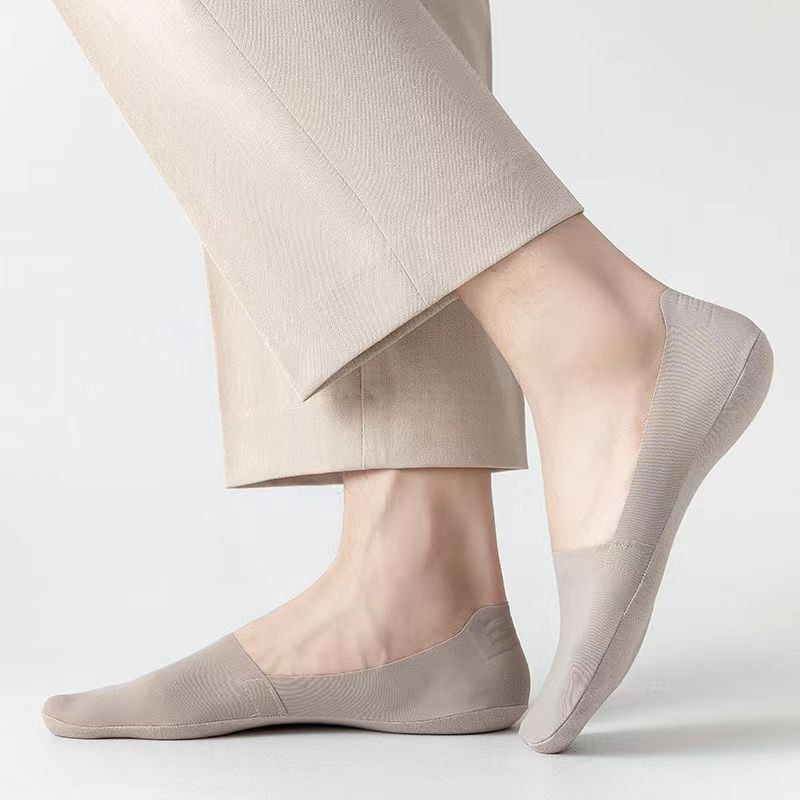 Один кусок ледяной шелковый хлопковой подошву мужские невидимые носки Один кусок ледяной шелковый хлопковой подошву мужские невидимые носки