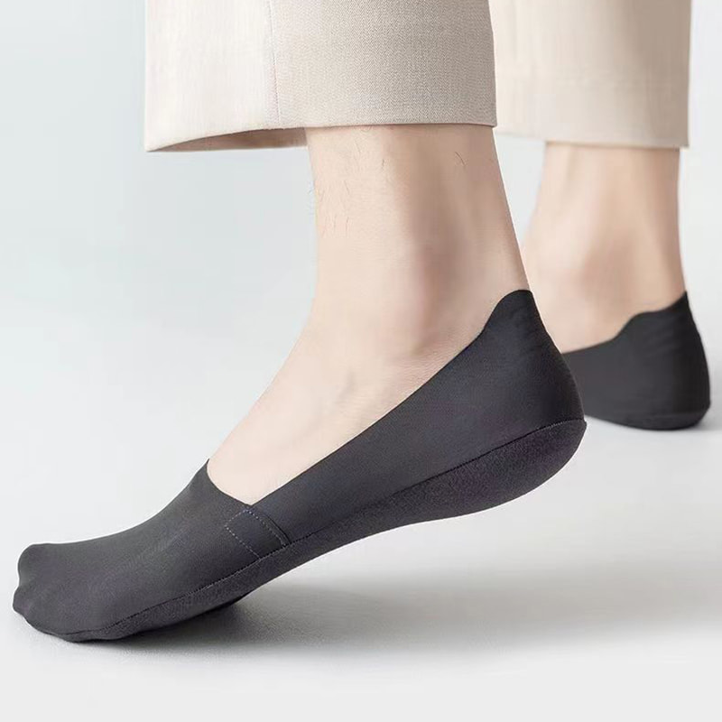 Один кусок ледяной шелковый хлопковой подошву мужские невидимые носки Один кусок ледяной шелковый хлопковой подошву мужские невидимые носки